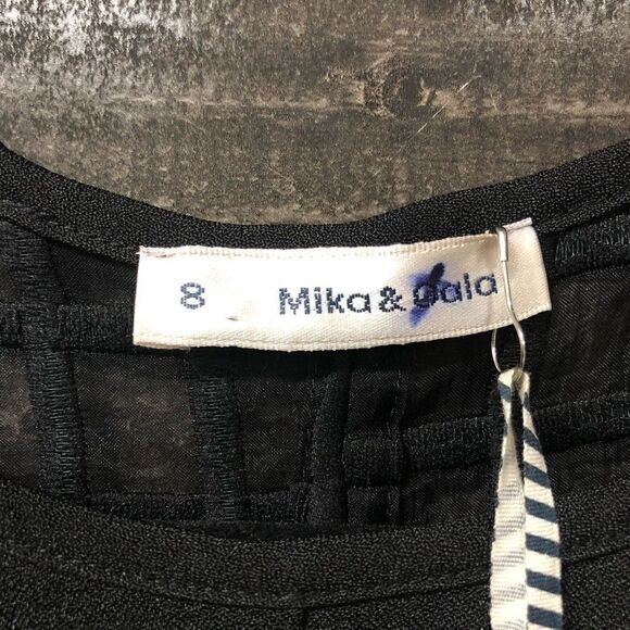 NWT LF Mika & Gala black blouse size 8 - Picture 4 of 4